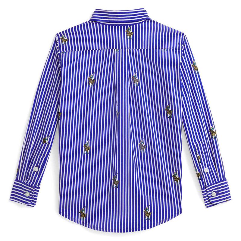 Polo Ralph Lauren Polo Bear Striped Cotton Shirt 3-7Y image number 1
